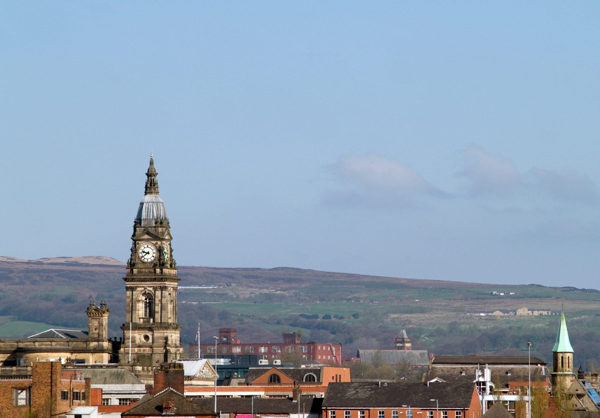 Skyline of Bolton, Lancashire
